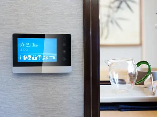 Indoor smart thermostat installation from Easy Air